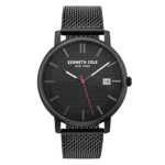 Kenneth Cole New York Men’s  Quartz Black IP Case  Stainless Steel Mesh Bracelet Black Casual Watch, (Model: KC50569004)