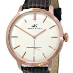 Adee Kaye Men’s AK2225-MRG/SV Classique Analog Display Japanese Quartz Brown Watch