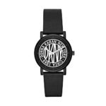 DKNY Women Soho Quartz Leather Black with Black White Dial Watch NY2765