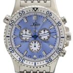 Xezo Air Commando Mens Swiss Made Serialized Luxury Pilots and Diver Chronograph Watch, 30 ATM, 2nd Time Zone
