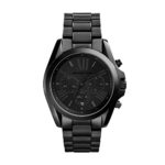 Michael Kors Womens Bradshaw Chronograph Stainless Steel  Wrist Watch, Black-MK5550