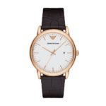 Emporio Armani Men’s AR2502 Dress Brown Leather Quartz Watch