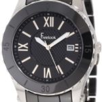 Freelook Women’s Quartz Stainless Steel and Ceramic Casual Watch, Color:Black (Model: HA5113-1)