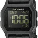 Rip Curl Men’s Quartz Sport Watch with Silicone Strap, Black, 24.3 (Model: A3087CMO1SZ)