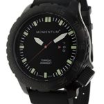 Momentum Men’s Stainless Steel Japanese-Quartz Watch with Nylon Strap, Black, 22 (Model: 1M-DV76B1B)