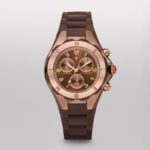MICHELE Tahitian Jelly Bean Brown Rose Gold Tone, Brown Dial