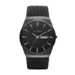 Skagen Men’s Melbye Watch with Black Titanium Case and Stainless Steel Mesh