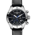 Traser Men’s Analogue Quartz Watch T5 Master Chronograph with Leather Strap 106974