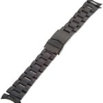 Hadley-Roma Men’s MB5918RA20SandC 20-mm Black Stainless Steel Watch Bracelet
