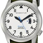 Momentum Men’s Swiss Quartz Stainless Steel and Nylon Watch, Color:Green (Model: 1M-SP18LS7G)