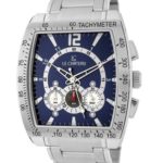 Le Chateau Men’s 5408M_WHT Sports Dinamica Collection with Chrono and Military-Time Watch