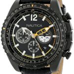 Nautica Men’s NAD22506G NMX 1500 Analog Display Japanese Quartz Black Watch