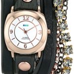 La Mer Collections Women’s LMMULTI7001 Phantom Collection Sapphire Crystal Wrap Watch
