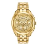 Bulova Men’s 45mm CURV Collection Stainless Steel Goldtone Chronograph Watch