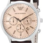 Emporio Armani Men’s AR2433 Dress Brown Leather Watch