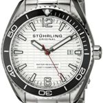 Stuhrling Original Men’s 515.01 Aquadiver Regatta Endeavor Swiss Quartz Date Stainless Steel Bracelet Watch