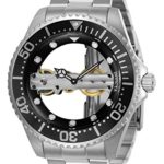 Invicta Men’s Pro Diver Mechanical-Hand-Wind Watch with Stainless-Steel Strap, Silver, 21.6 (Model: 24692)