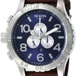 Nixon Men’s ’51-30 Chrono’ Quartz Stainless Steel and Leather Watch, Color:Brown (Model: A124-2301-00)