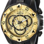 Invicta Men’s Excursion Quartz Watch with Silicone Strap, Black, 26 (Model: 24277)