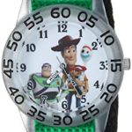 Disney Boys Toy Story 4 Analog-Quartz Watch with Nylon Strap, Green, 20 (Model: WDS000706)