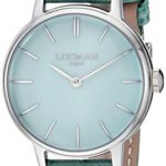 Locman Italy Women’s 1960 Collection Stainless Steel Quartz Watch with Leather Strap, Blue, 12.4 (Model: 0253A12A-00GANKPG)