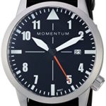 Men’s Sports Watch | Fieldwalker Automatic Leather Adventure Watch by Momentum | Stainless Steel Watches for Men | Analog Watch with Automatic Japanese Movement | Water Resistant (200M/660FT) Classic Watch – Black / 1M-SN92BS11B