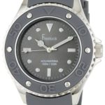Freelook Men’s ‘ Aquajelly Quartz Stainless Steel and Silicone Casual Watch, Color:Grey (Model: HA9035-7