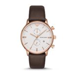 Emporio Armani Men’s Brown Leather Watch AR1936