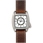 Bertucci C-1T Lusso Field Watch – White / Nut Brown Leather