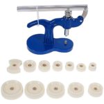 MMOBIEL Pro Watch Back Press Case Closer Glass Fitting Watchmaker Repair Tool Kit. with 12 Snap on Fitting Dies/Moulds