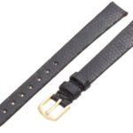 Hadley-Roma Women’s 12mm Leather Watch Strap, Color:Black (Model: LSL700LA 120)