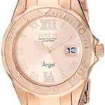 Invicta Women’s 14398 Angel Analog Swiss-Quartz Rose Gold Watch