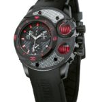 Offshore Men’s OFF003B Commando Black PVD Chronograph Day-Date Rubber Watch