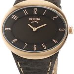 Boccia Women’s 3165-20 Quartz Watch with Brown Dial Analogue Display and Brown Leather Strap