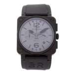 Bell & Ross BR03-94 Mechanical (Automatic) Grey Dial Mens Watch BR03-94-COMMANDO (Certified Pre-Owned)