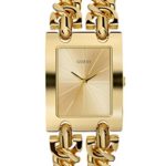 GUESS  Gold-Tone Multi-Chain Bracelet Watch with Self-Adjustable Links. Color: Gold-Tone (Model: U1117L2)