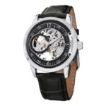 Stuhrling Original Men’s 837.02 Delphi Automatic Skeleton Black Dial Watch