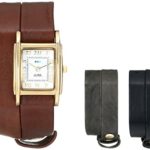 La Mer Collections Women’s LMGB002 Gold-Tone Watch with Three Interchangeable Wrap Bands