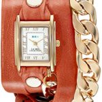 La Mer Collections Women’s LMSCW4000 Malibu Gold Cantaloupe Wrap Watch
