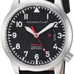 Momentum Women’s 1M-SP19BS3B Flatline 36 Analog Display Quartz Black Watch