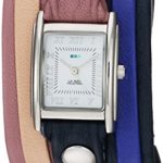 La Mer Collections Women’s Japanese-Quartz Watch with Leather Calfskin Strap, Multi, 7.9 (Model: LMLWMIX3001)