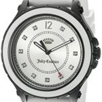 Juicy Couture Women’s ‘Hollywood’ Quartz Resin and Silicone Casual Watch, Color:White (Model: 1901418)