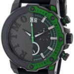 Ritmo Mundo Unisex 1201/7 Green Quantum Sport Quartz Chronograph Carbon Fiber and Aluminum Accents Watch