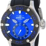 Invicta Men’s 12706 Russian Diver Blue Dial Black Silicone Watch