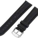 Hadley-Roma Men’s 20mm Nylon Watch Strap, Color:Black (Model: MSM841RA-200)