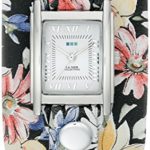 La Mer Collections Women’s LMSTWEXL018 Analog Watch with Magnolia Print Wrap Band