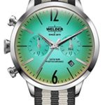 Welder Moody Stone Reversible Nylon Dual Time Watch with Date 38mm
