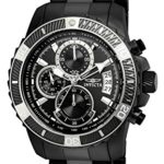 Invicta Men’s Pro Diver Quartz Watch with Stainless-Steel Strap, Black, 22 (Model: 22417)