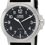 Oris Men’s 73576414164RS BC3 Rubber Strap Black Dial Watch