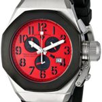 Swiss Legend Men’s 10542-05-BB Trimix Diver Chronograph Red Dial Black Silicone Watch